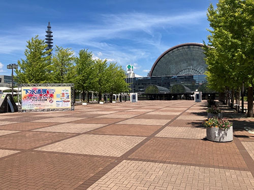下水道展会場前の写真