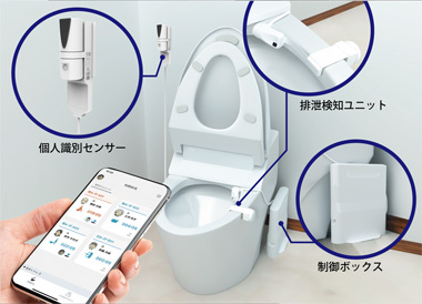 NECサニタリー利用記録システム イメージ図