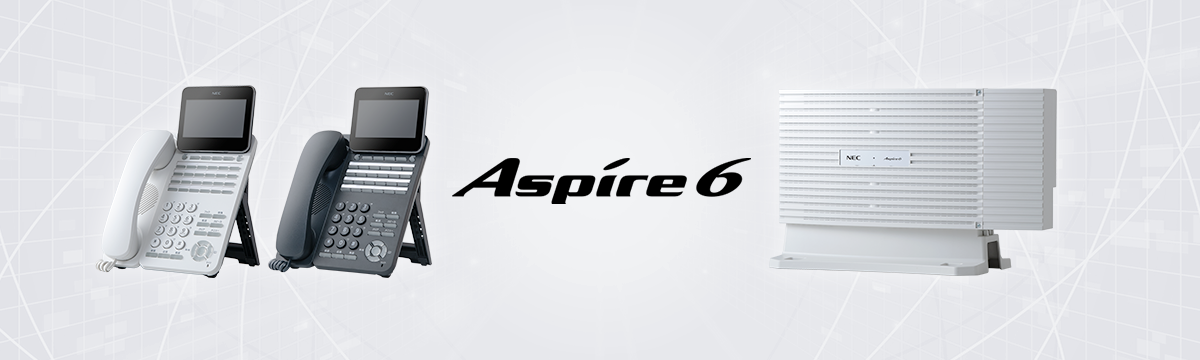 UNIVERGE Aspire 6の多機能電話機と主装置の写真
