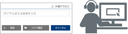 ブラウザフォン機能