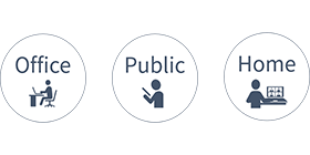 Public - Office - Home