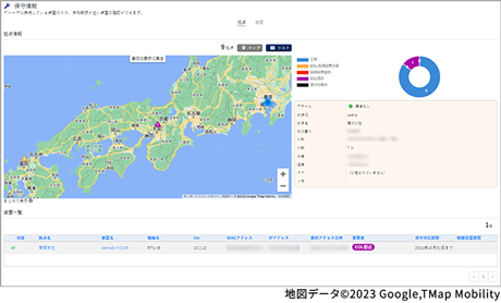 保守情報画面