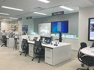 NECプラットフォームズのショールーム風景