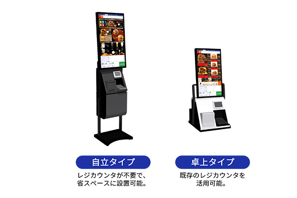 自立タイプと卓上タイプ